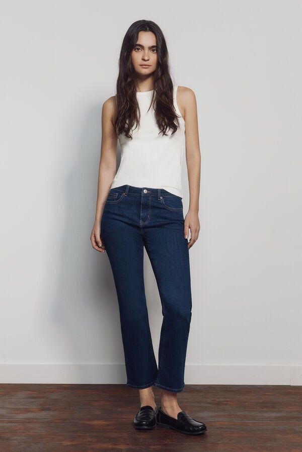 Springfield Cal&ccedil;as jeans flare azul