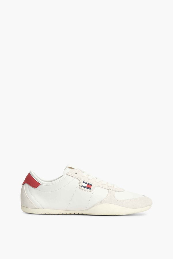 Tommy Jeans Flag trainers white