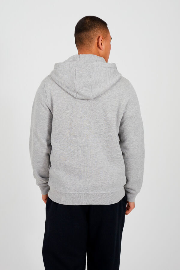 Brave Soul Sudadera con capucha y cremallera gris