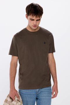 Springfield Basic round neck t-shirt brown