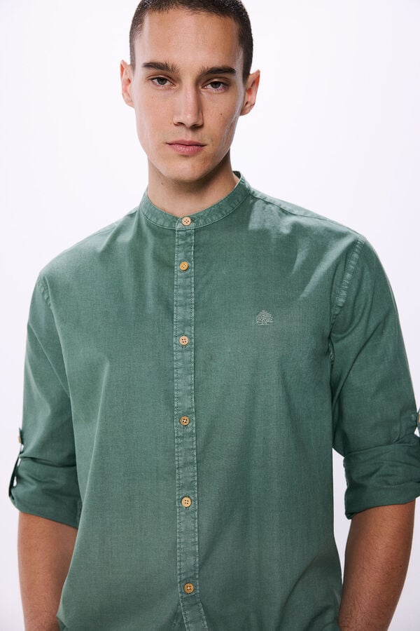 Springfield Camisa de popelina Mao verde