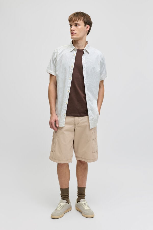 JJ REBEL Relaxed fit cargo Bermuda shorts grey