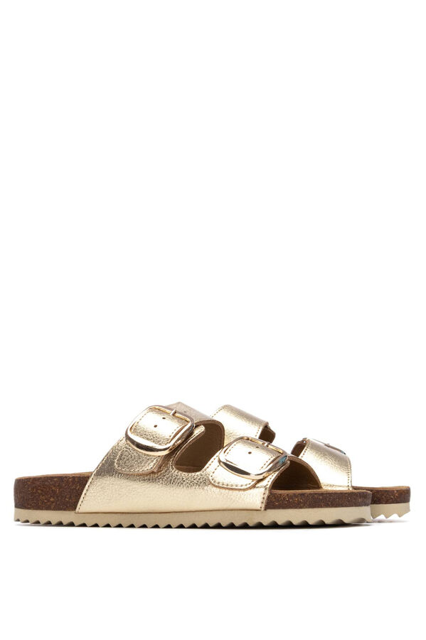 XTI Sandalia doble tira ajustable amarillo