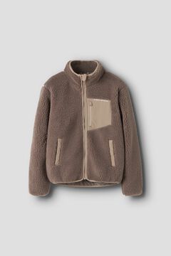 Name It Chaqueta de borreguito cuello alto