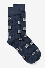 Springfield Father patterned socks intenzivnoplava