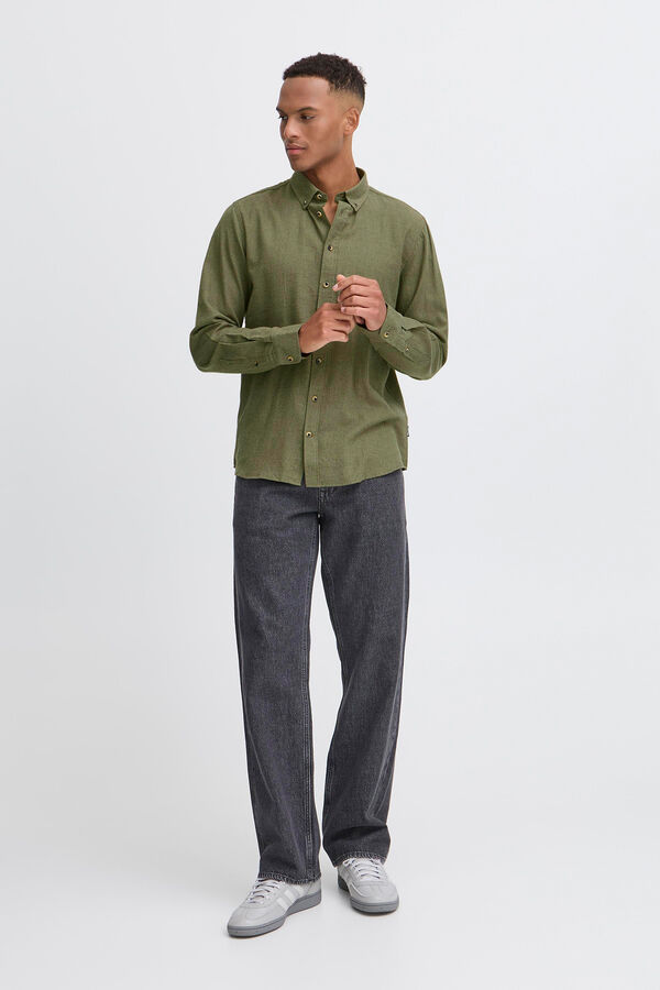 Blend Camisa de Manga Larga kaki