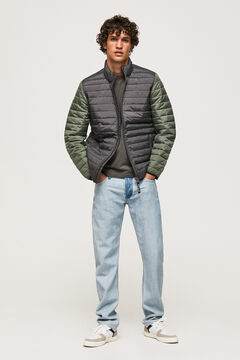 Springfield Men's two-tone padded jacket gris