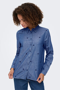 JDY Camisa vaquera bordada