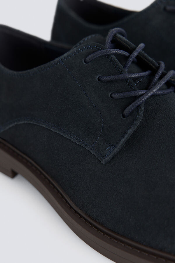 Springfield Zapato traje piel azul