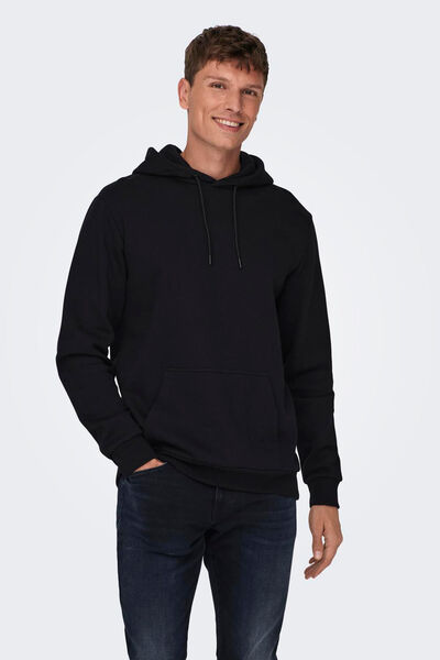 Springfield Fleece hood sweatshirt black
