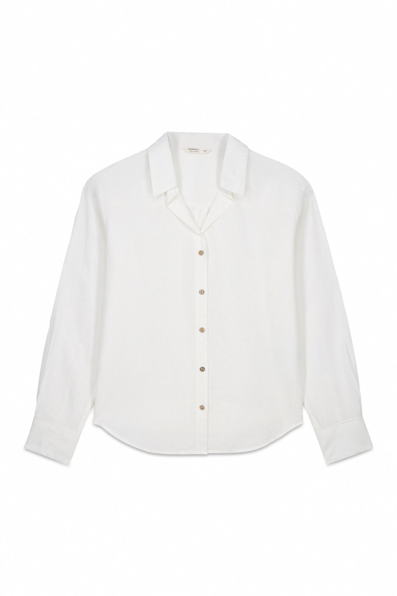 Springfield Semi-open linen shirt