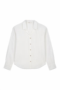 Springfield Semi-open linen shirt