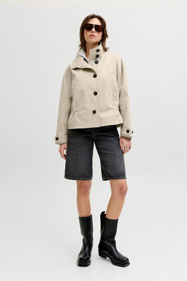 Jack & Jones Chaqueta corta tejido plano regular gris