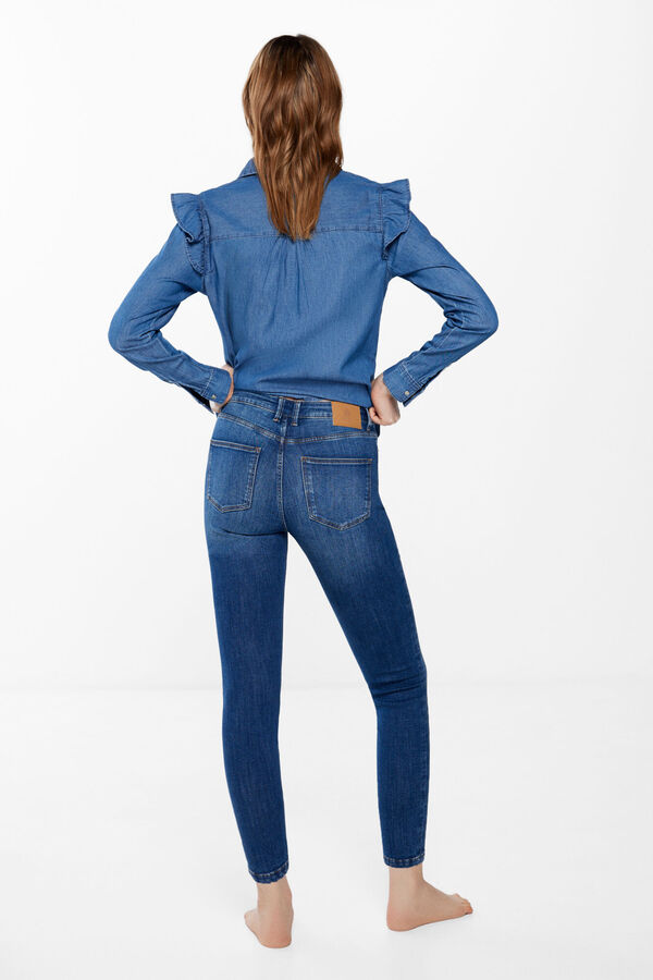 Springfield Jeans Slim Cropped bleu