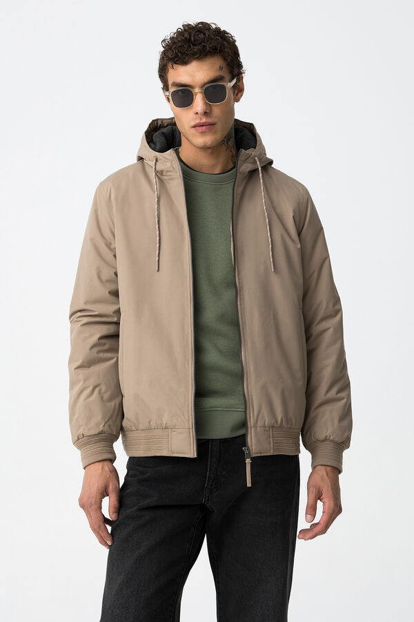 Tiffosi Abrigo Acolchado Resistente al Agua beige