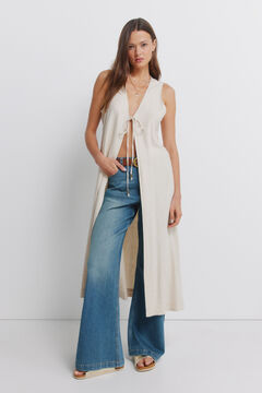 Springfield Gilet long en lin