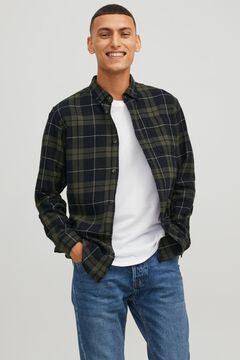 Jack & Jones Camisa cuadros verde