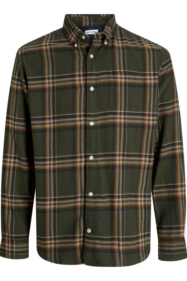 Jack & Jones Regular fit checked shirt vert