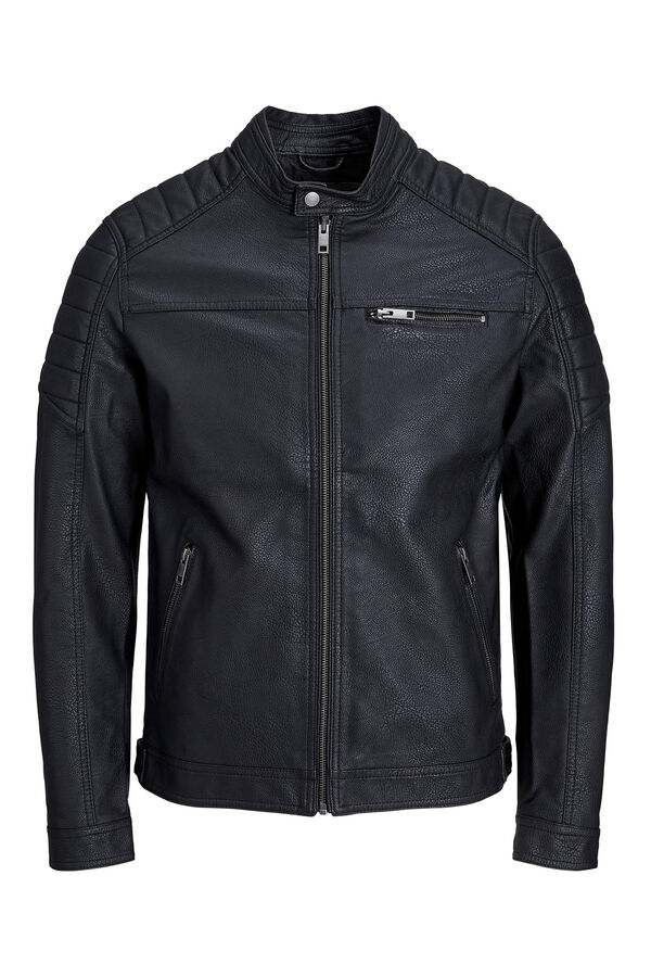 Springfield Faux leather water-resistant jacket Žuta