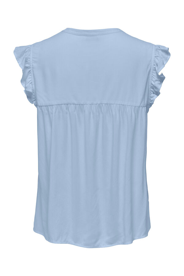 Only Blusa con bordados azul