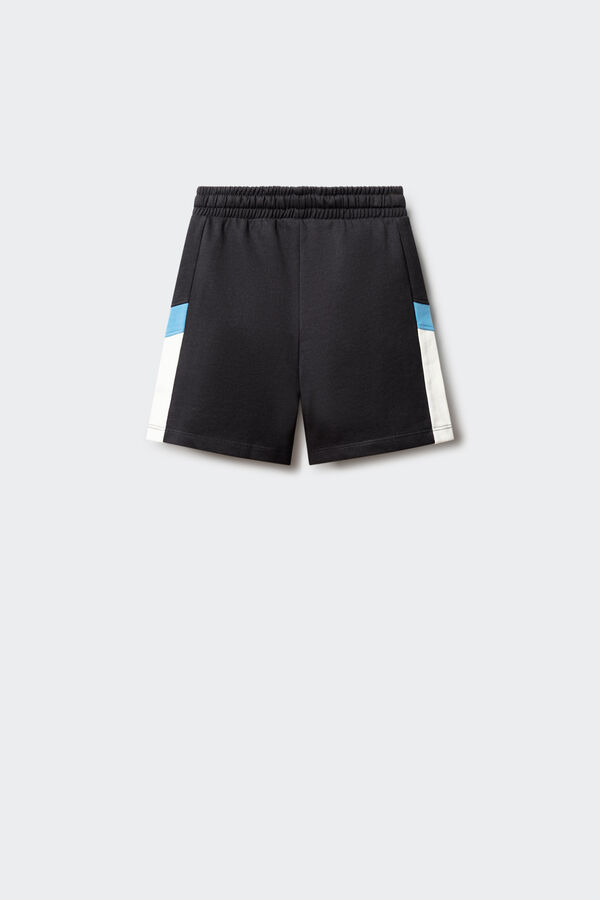 Springfield Kids Bermuda jogger franjas ni&ntilde;o negro