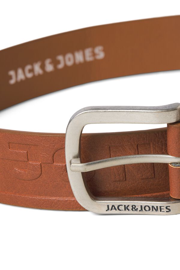 Jack & Jones 100% leather belt nude