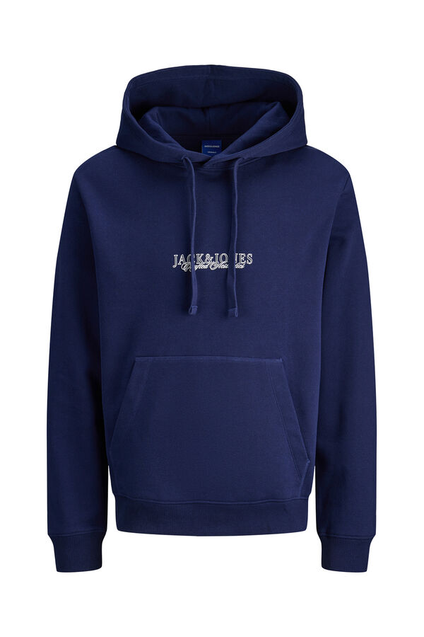 Jack & Jones Sudadera capucha logo azul