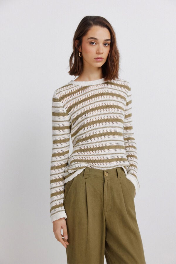 Springfield Linen trousers printed