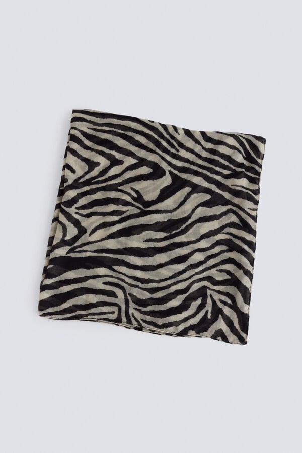 Springfield Animal print scarf black