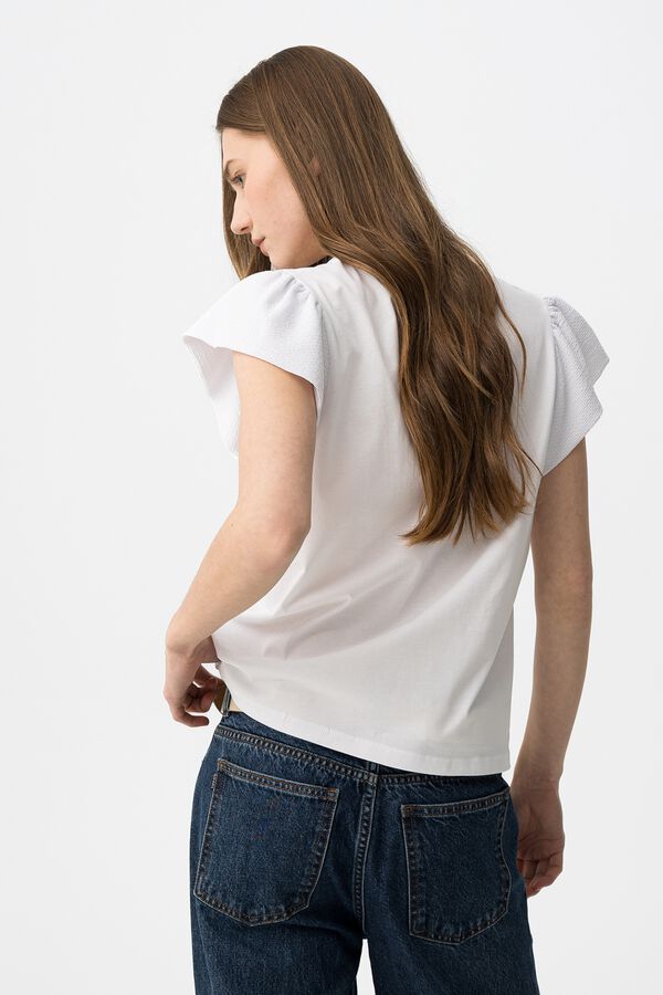 Tiffosi Casual short-sleeved T-shirt blanc