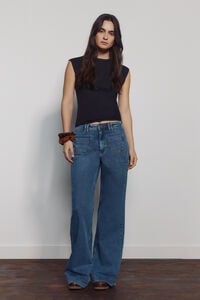 Springfield Super wide high-waisted jeans