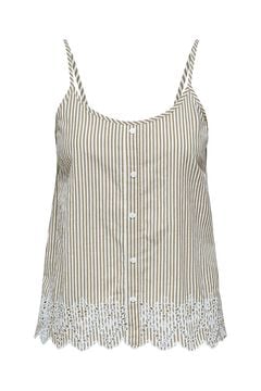 Only Top detalles bordados nude