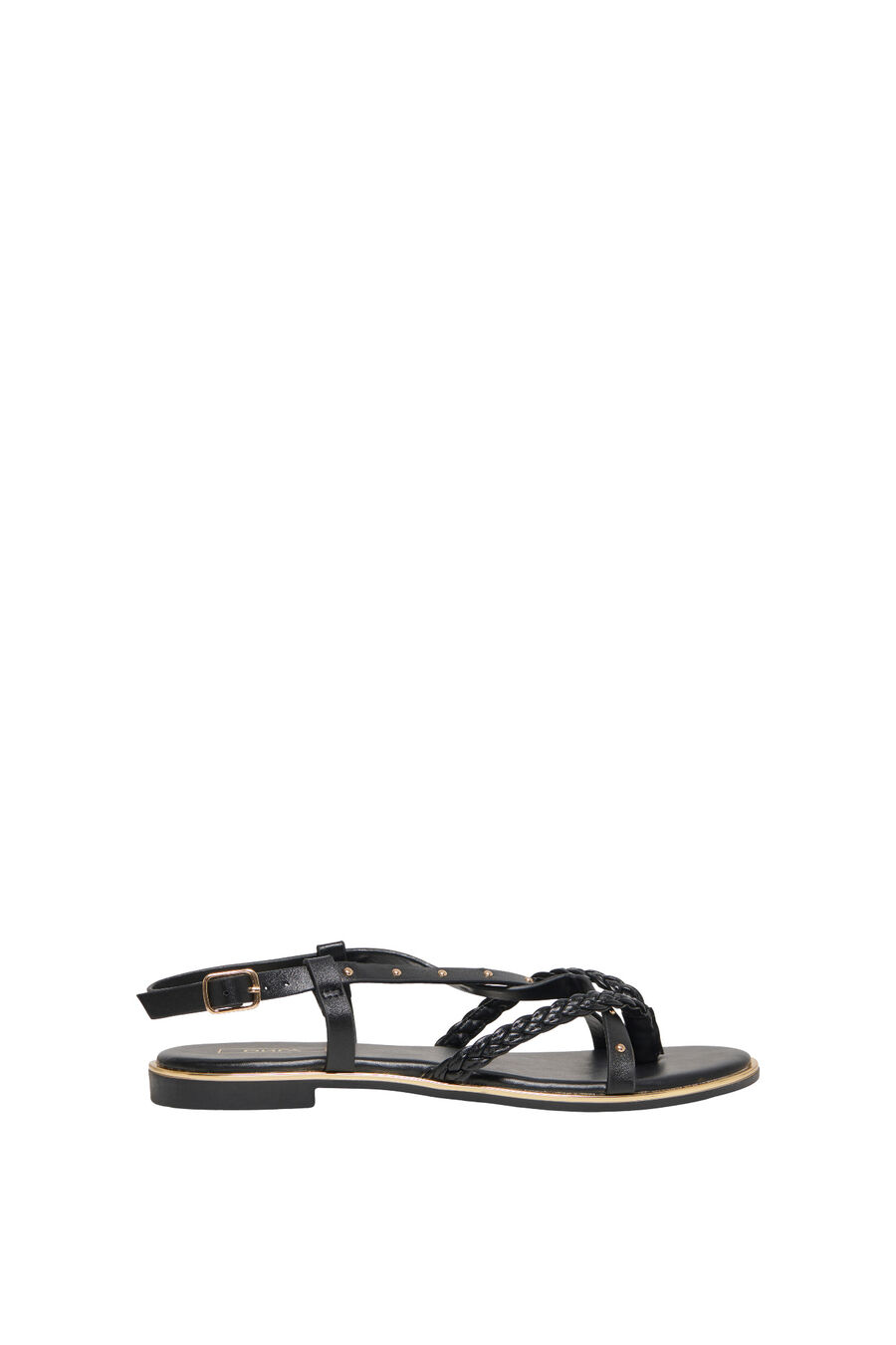 Sandalia plana tachas