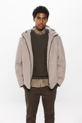 Springfield Short wool -effect parka brown