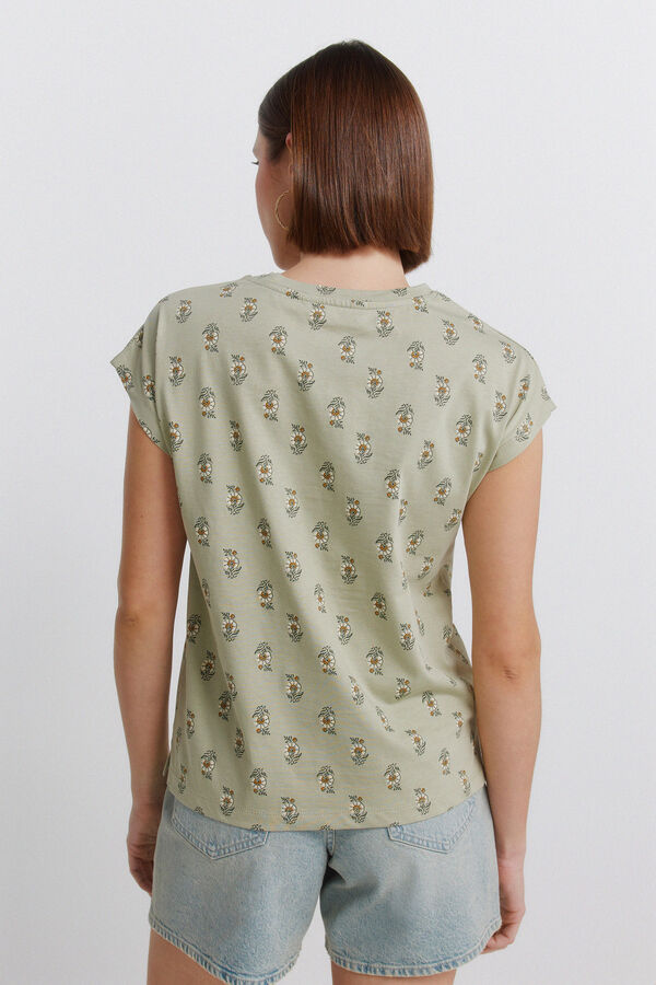 Springfield Printed short sleeve T-shirt red