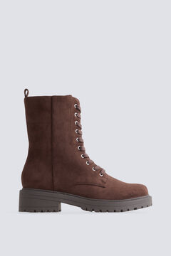 Springfield Suede-effect military boot
