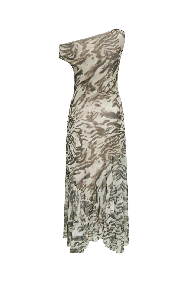 JDY Asymmetric long dress grey