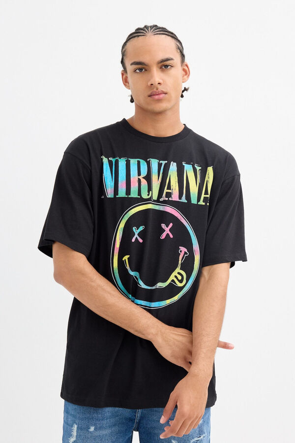 Inside T-shirt Nirvana preto