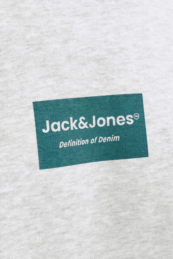 Jack & Jones Sudadera cuello redondo felpa blanco