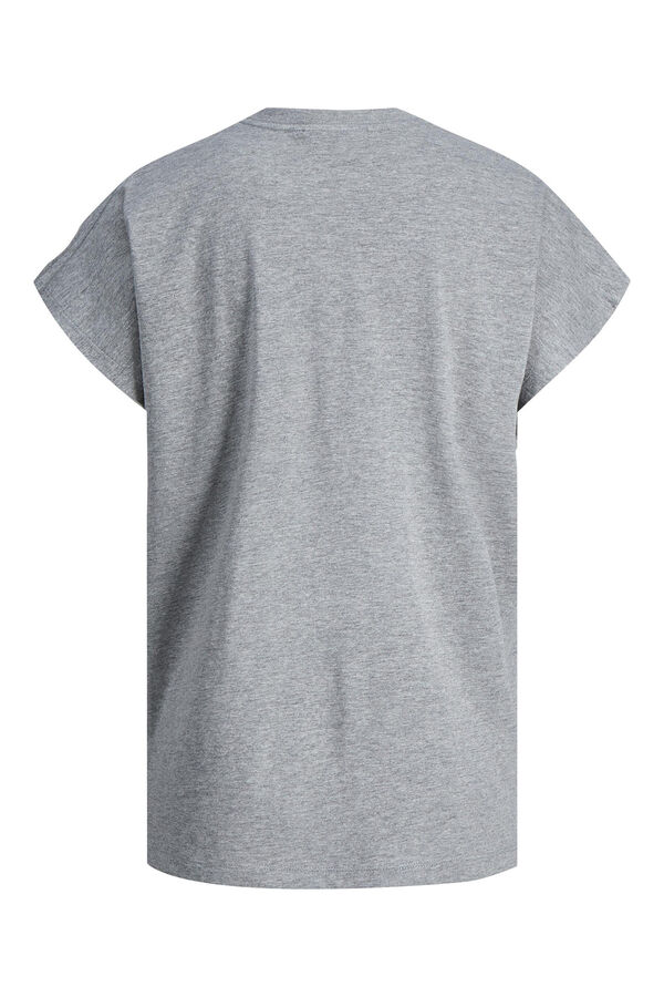 Springfield Camiseta oversize manga corta gris claro