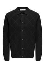 Only & Sons C&aacute;rdigan cierre de botones negro