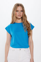 Springfield T-shirt with lace inserts Blue