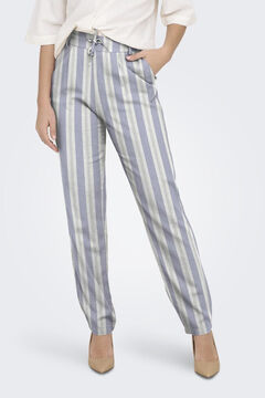 Only Pantal&oacute;n fluido de lino corte cl&aacute;sico