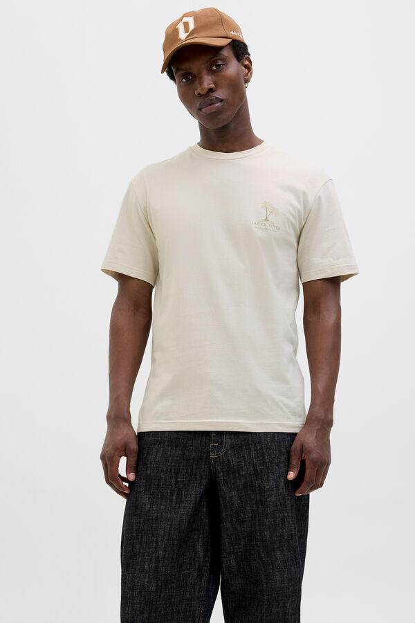 Jack & Jones Slim backprint T-shirt grey
