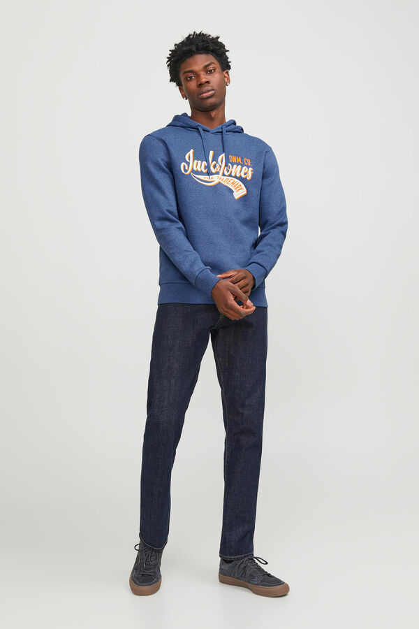 Springfield Sweatshirt com capuz padrão azulado