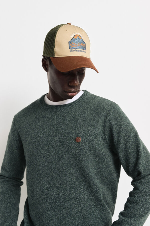 Springfield plain twisted jersey green