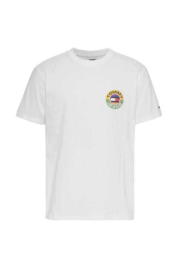 Springfield T-shirt de homem Tommy Jeans blanc