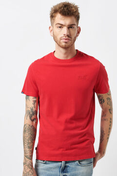 Springfield Shirt aus Bio-Baumwolle mit aufgesticktem Vintage-Logo rot