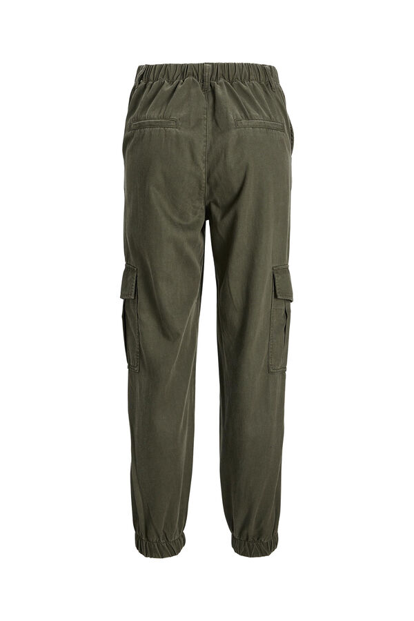Springfield Cargo jogger trousers zelena