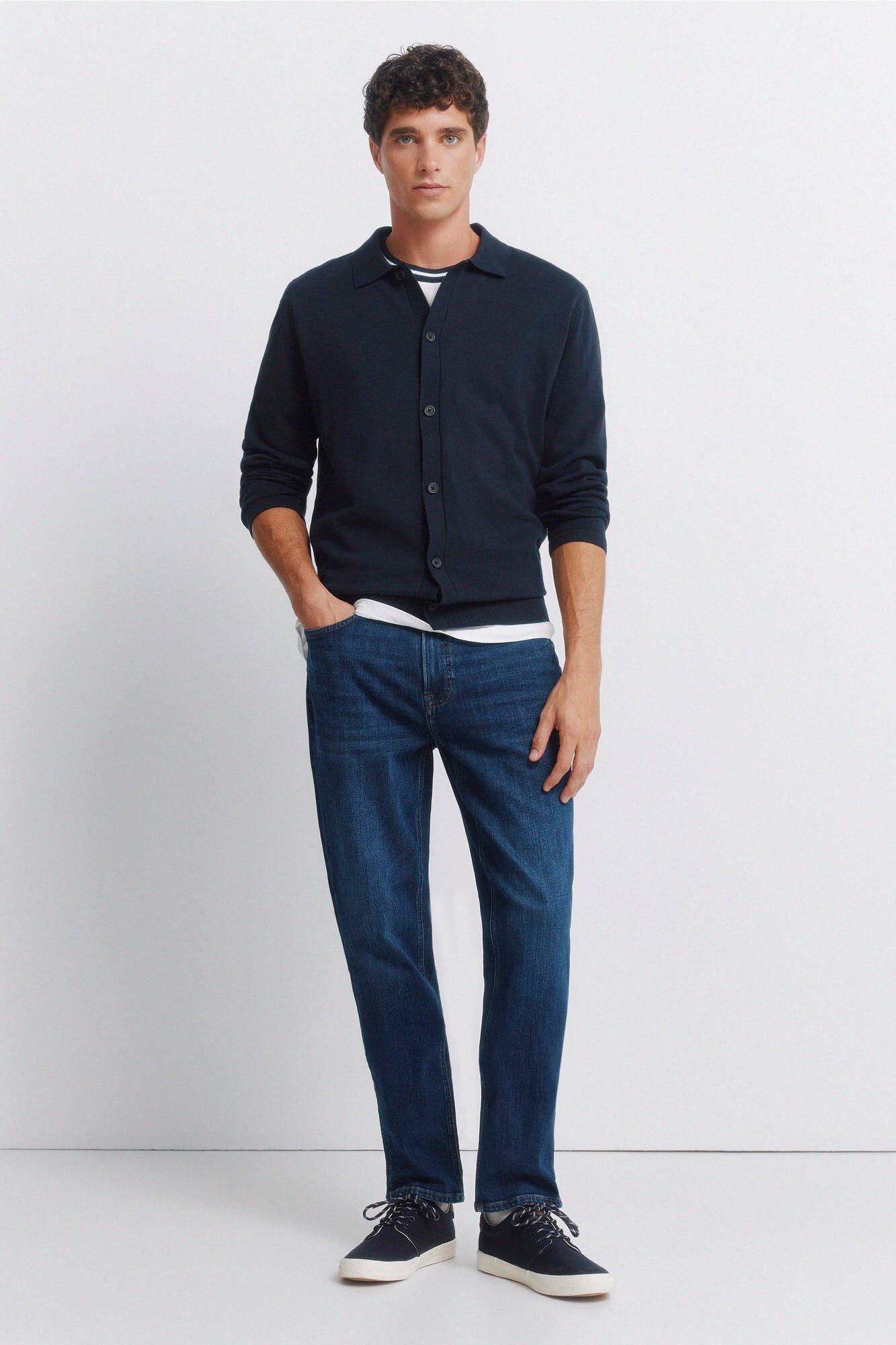 Springfield Jeans lavagem escura slim fit